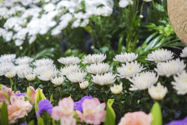 葬儀で使用する花祭壇